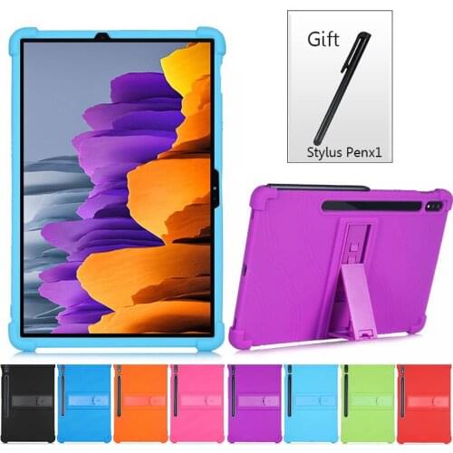 Child Kickstand Silicon Case For Samusng Galaxy S7/S7 Plus 11/12.4 inch SM-T870 SM-T875 T876 SM-T970 SM-T975 T976 Tablet Case