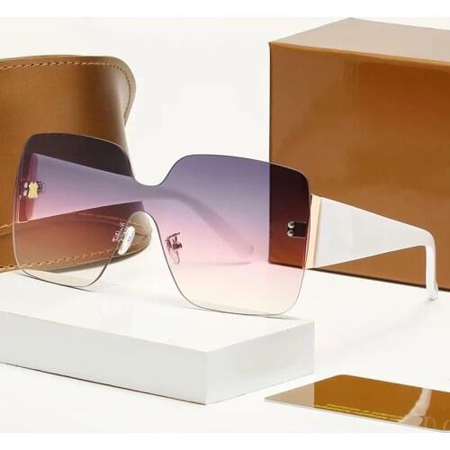 Top Brand Oversized Sunglasses Ladies Designer Large Frame Glasses Clear Sun Glass UV400 Gafas de sol Des lunettes de soleil
