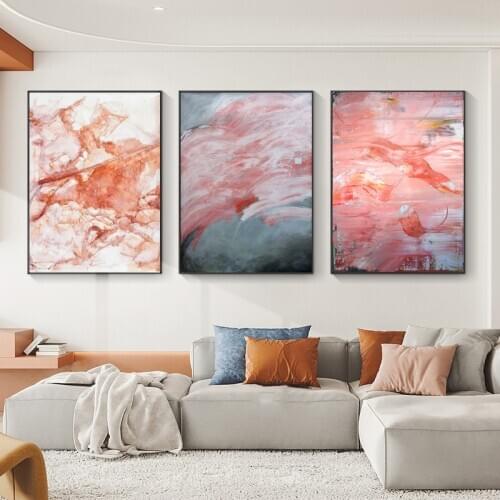 Modern Color Line Abstract Art Canvas Painting Print Poster Picture Wall Living Dining Room Background Wall Nordic Decorative