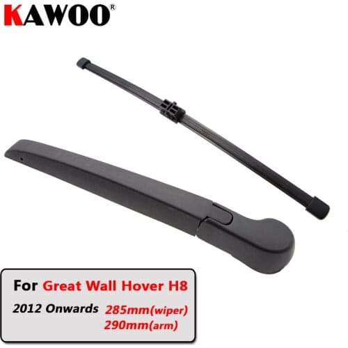 KAWOO Car Rear Wiper Blade Back Window Wipers Arm For Great Wall Hover H8 Hatchback (2012 Onwards) 285mm Auto Windscreen Styling