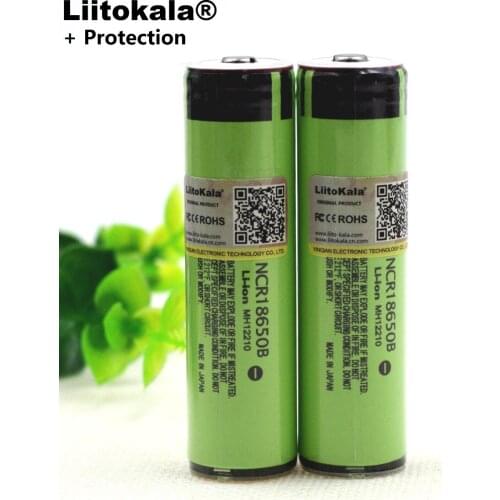 Original NCR18650B LiitoKala 18650 3400mAh battery 3.7V Li-ion Rechargebale battery PCB Protected For panasonic