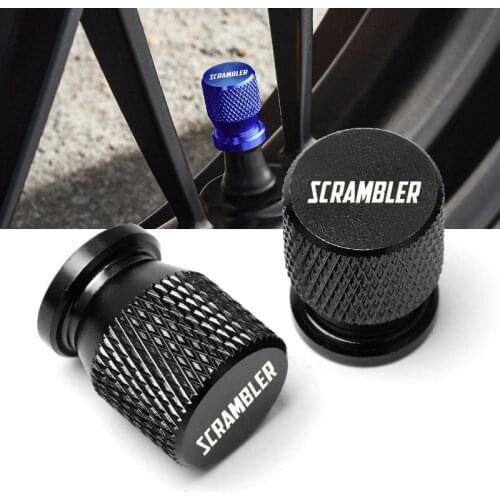 For Ducati Scrambler 400 800 1100 Motorcycle Accessorie CNC Aluminum Wheel Tire Valve Stem Airtight Covers Cap All Years