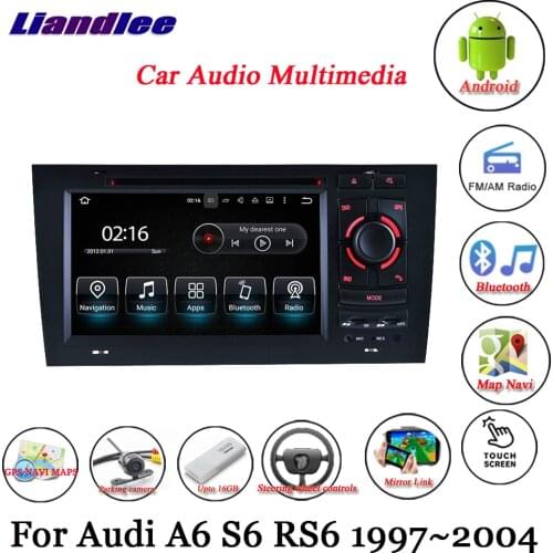 Car Android Multimedia System For Audi A6 S6 RS6 C5 4B 1997-2004 Radio GPS Navigation Player Carplay Androidauto Video HD Screen