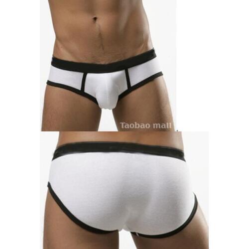 Free shipping Mens underwear Private customized Sexy briefs Super elastic lycra cotton