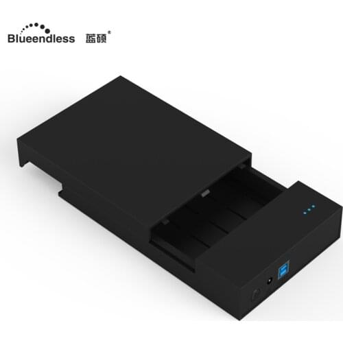 Blueendless 2020 3.5' HDD USB Hard Disk Enclosure Plastic USB 12V 2A Caddy Box for Computador External Hard Drive Disco Duro&30