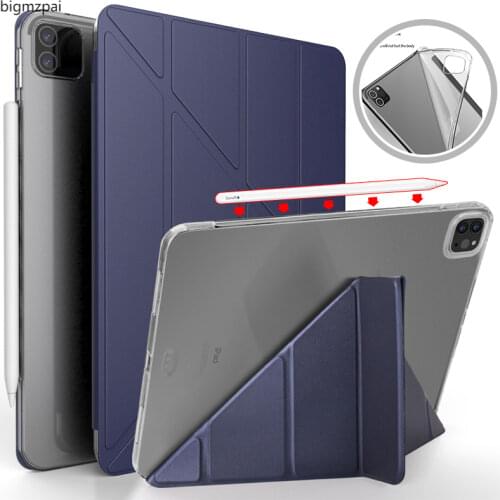 Case For iPad Pro 11 2020 Cover Ultra Slim PU Leather+TPU Back Smart Magnetic Flip tablet Stand cover for iPad Pro 11 2018 case