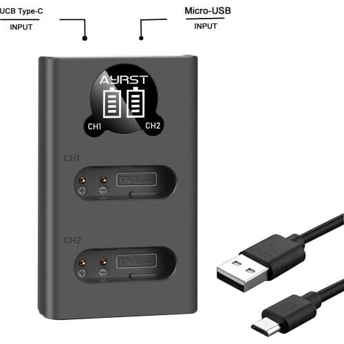 EN-EL23 LED Dual Battery Charger For Nikon COOLPIX B700 P900s P900 P610s P610 P600 S810c Camera Replace MH-67P MH-67PCH
