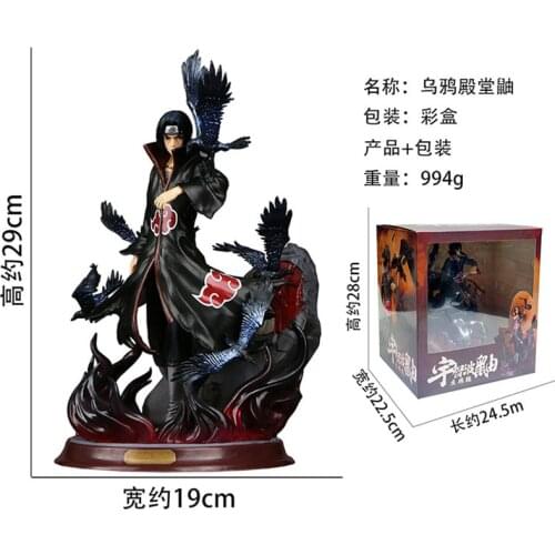 Toys For Children Brithday Gift Action 23cm Pvc Uchiha Itachi Naruto Anime Collectible Figures Statue Kids Collection Model Gift