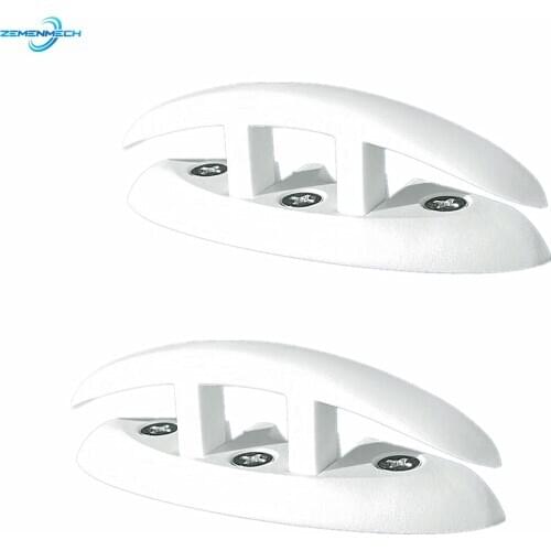 2PCS 5inch Nylon Sailboat Flip Up Folding Pull Up Cleat Dock Deck Boat Marine Kayak Hardware Line Rope Mooring Cleat Accessories