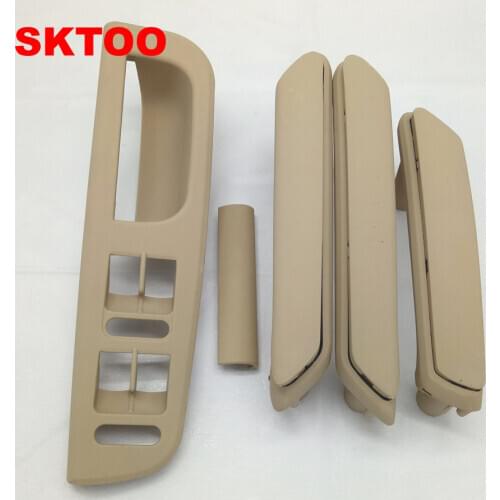 SKTOO SET Beige car interior door handle armrest and window switch Panel FOR VW Volkswagen passat B5