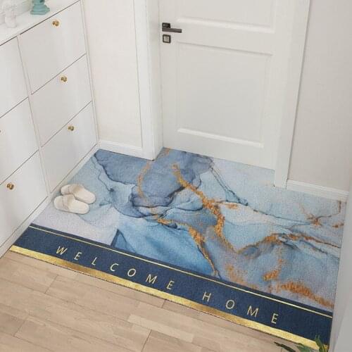 Home Door Mat Carpet Kitchen Mat Bathroom Can Be Cut Non-slip PVC Mats Carpet Rectangle Custom Nordic Hallway Entrance Door Mat