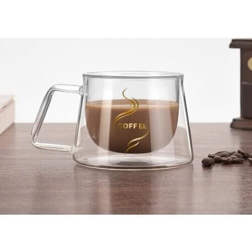 Double Wall Mug Coffee Mug Heat Insulation Office Mugs Double Coffee Glass Cup Drinkware Milk Travel Camping Mugs Drophipping