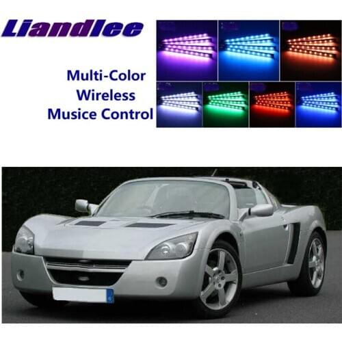 LiandLee Car Glow Interior Floor Decorative Ambient light Footwell Changing Color For Daewoo DaewooSpeedster