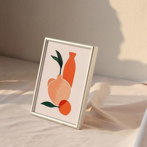 Small Photo Frame Set Up Creative 6/7/8 Inch Picture Frame Childrens Room Decoration Modern Marcos Fotos Aluminum Alloy