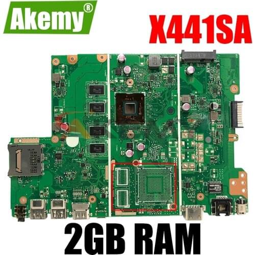 X441SA Motherboard REV 2.1 For Asus X441SC X441S A441S with CPU 2GB RAM Laptop motherboard 100% fully tested
