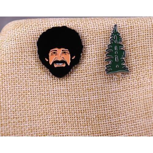 Ross and Happy Tree Pin Set