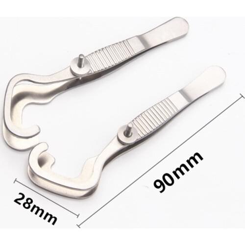 Stainless steel Chalazion Forceps 86mm surgical ophthalmic instrument