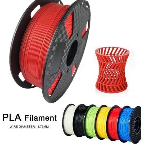 3D Printer Filament PLA 1.75mm 250g/500g/1kg White Black Orange Blue Red Purple Solid Plastic Materials Fliament for 3D Printing
