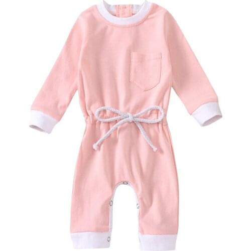 Spring Autumn Baby Girls Boys Long Sleeve Romper Cotton Striped Infant Rompers Newborn Fashion Casual Clothes 0-24M