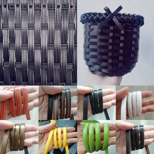 DIY Handmade Flat Synthetic Rattan Weaving Material Plastic PE Rattan for Knit and Repair Chair Table Synthetic Rattan DIY Carft