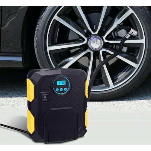 12V Portable Digital Display Inflator Air Pump Car Air Compressor For Auto Car Motorcycles Tyre Gauge Car Tire Pressure Pump