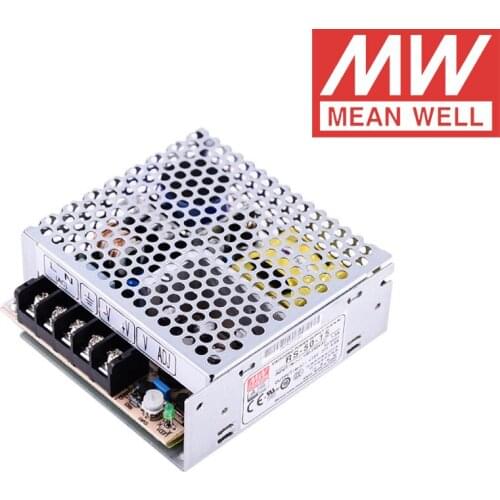RS-50-15 Mean Well 51W/3.4A/15V DC Single Output Switching Power Supply meanwell online store