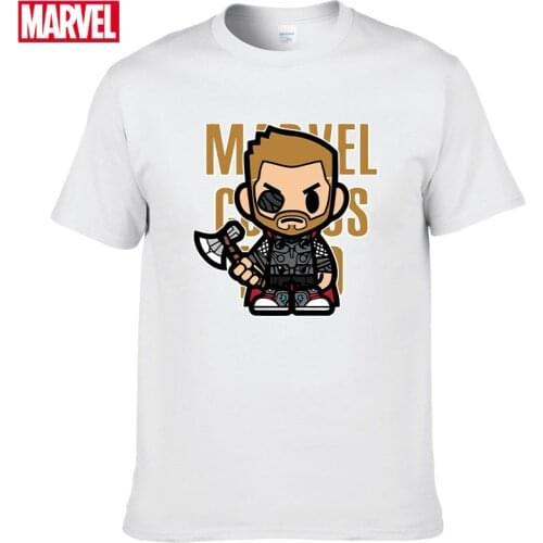 Marvel The Avengers Thor T-shirt Comfortable Breathable 100% cotton Fashion clothes for teens Summer Tops men t shirt #143