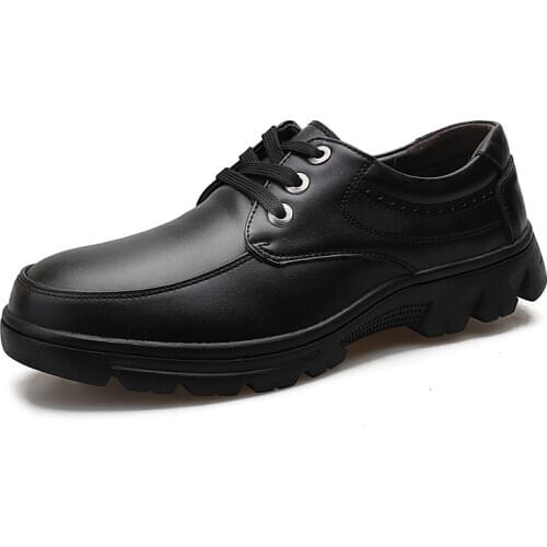 Business Black Men Shoes Leather Men Comfortable Flats Male Formal Footwear Black Wedding Party Dress Shoes