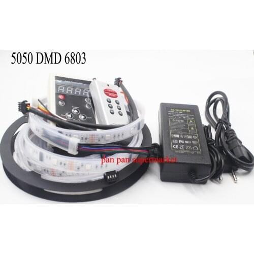 Waterproof 5M 5050 RGB Dream Color 6803 IC LED Strip Light 133 Change RF Remote