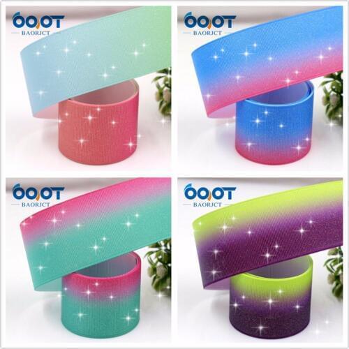 1-1/2'' 38MM 10 yards Shiny rainbow Printed grosgrain ribbon,DIY handmade headdress jewelry accessories,Party decoration 1712159