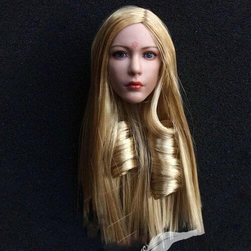 1/6 Female Head Beauty Girl Head Sculpt Lucifer F81 For 12“ S12D S23 PH Figure Body