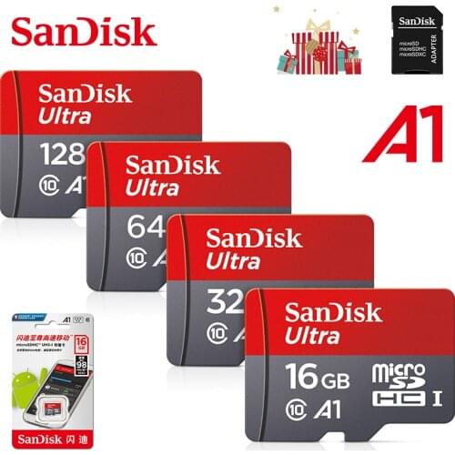 100% Original SanDisk Micro SD Card 16GB 32GB 64GB 128GB 256GB Ultra TF card Class 10 Memory Card Flash Cards microSD for Phone