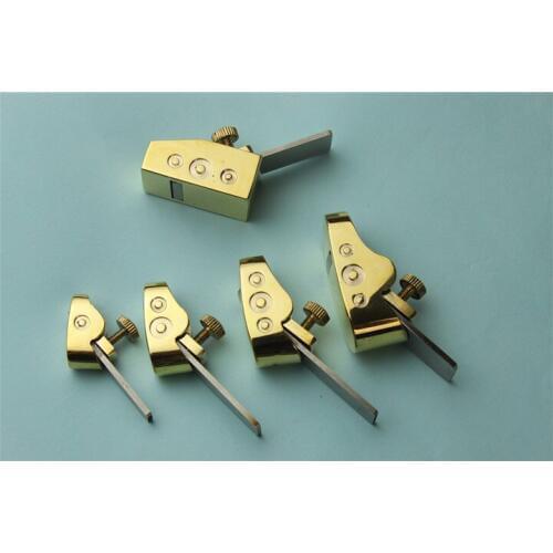 5 pcs new style various convex bottom brass planes, Violin making tools