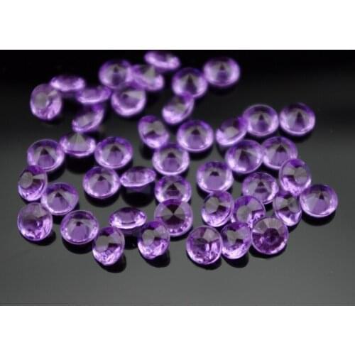 5000pcs 8mm Light Purple Acrylic Diamond Confetti Table Scatter Crystals Wedding Party Table Decoration
