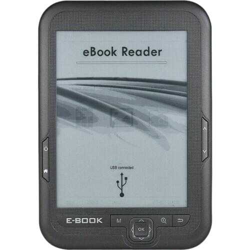 6 Inch 16GB Ebook Reader E-Ink Capacitive E Book Light Eink Sn E-Book E-Ink E-Reader MP3 with Case, WMA PDF HTML
