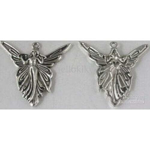 600PCS Tibetan silver large angel charms A8088-1