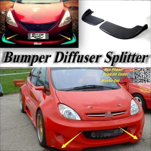 Car Splitter Diffuser Bumper Canard Lip For Citroen Xsara / Picasso Tuning Body Kit / Deflector Car Fin Flap Chin For Reduce