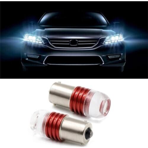 2Pcs Red Strobe Flash Light Brake Led Tail Car Reverse Bulb Auto Tail Stop Lamp