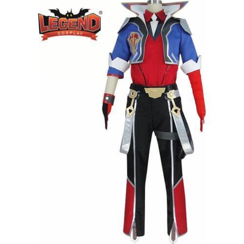 Battle Academia Ezreal Cosplay Costume LOL Ezreal Cosplay EZ Costume The Prodigal Explorer Men Halloween Costume custom made