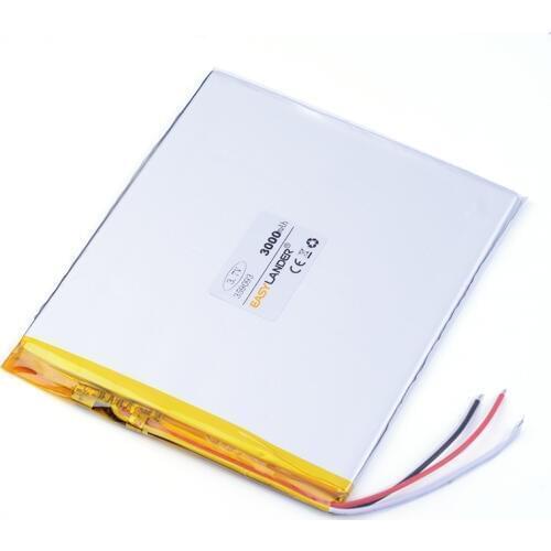Lithium ion rechargable battery 3-wire 359093 3.7V 3000mah tablet pc power bank cell phone pipo