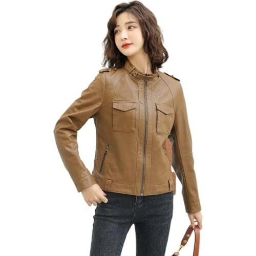 Meilly Gecko Womens Fashion Leather Jackets