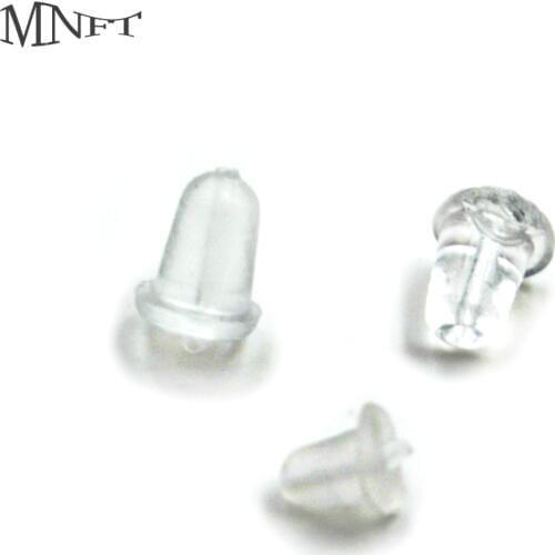 MNFT 50pcs Clear Soft Carp Fishing Hook Stope Bait Stopper Beads Hair Rig Stops Holder Tackle Accessories