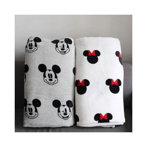 Disney Mickey Head Fashion Anime Figures Cartoon Product Cosplay Accessories Blanket Household Gift New