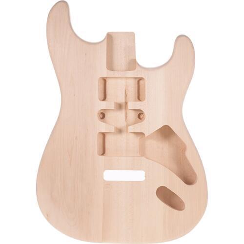 Muslady ST01-DT Unfinished Electric Guitar Body Handcrafted DIY Guitar Body Basswood Barrel Replacement Guitar Accessories NEW