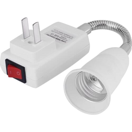 Practical E27 Lamp Bulbs Adapter Converter Flexible Extension Holder LED Light Bulb Lamp Base with Socket On/Off Switch 2017 Hot