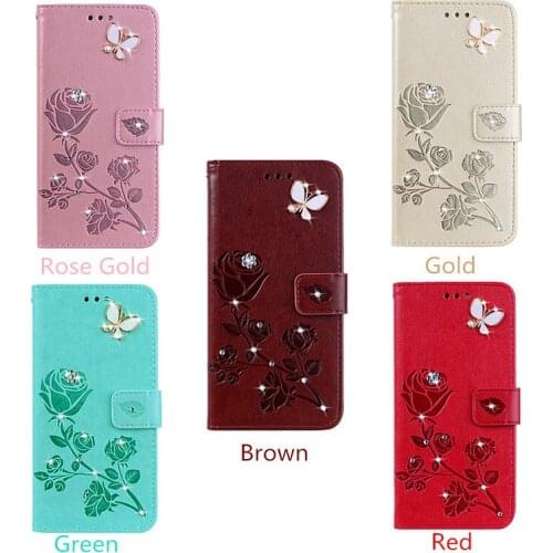Luxury Rhinstones Flip Leather Case for iPhone 11 Pro Max Xs Xr X 8 7 6 6s Plus 5 5s SE 2 12 Pro Cards Cash Holder Phone Cover