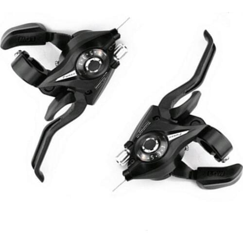 BicycleShifters7 Speed 8 Speed Mountain Bike Shifter Set Cycling Levers Shift Levers 21 24 Speeds Lucky Black