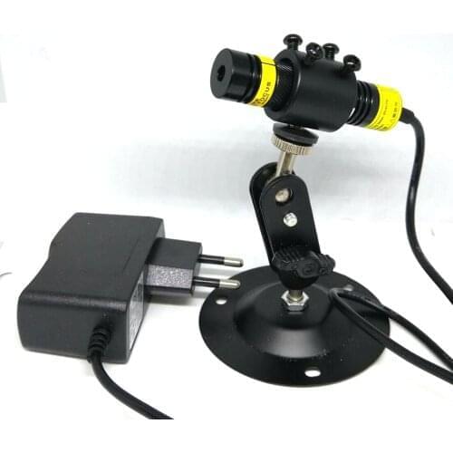 Dot Line Cross Focusable 650nm 100mw Red Laser Diode Module w 5V Power Adapter Locator Holder Printing Sewing Lights