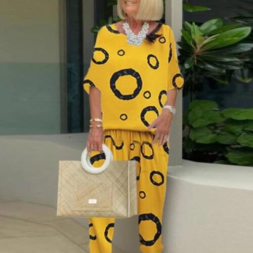 2021 Women Autumn Sets 2 Piece New Casual Solid Loose Elegant Round Neck Long Sleeve and Long Pant Suits Female Homewear Outfits