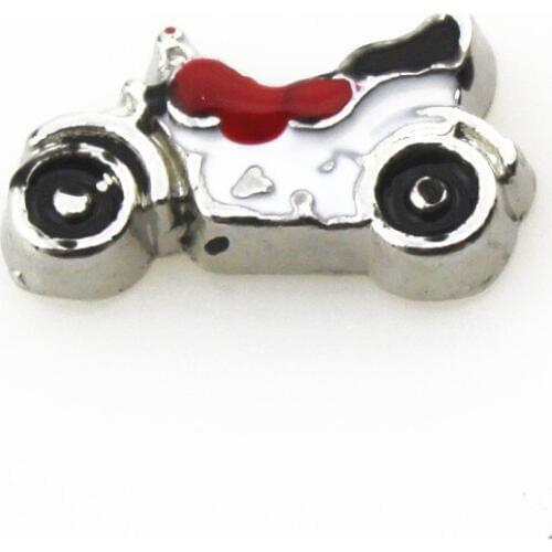 20pcs/lot Motorcycle Floating Charms Living Glass Memory Lockets DIY Jewelry Charms Wholesale Charms